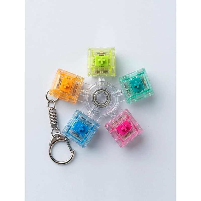 TTT Mekanik Switch Klavye Stres Çarkı - Renkli Tuşlu Fidget Oyuncak