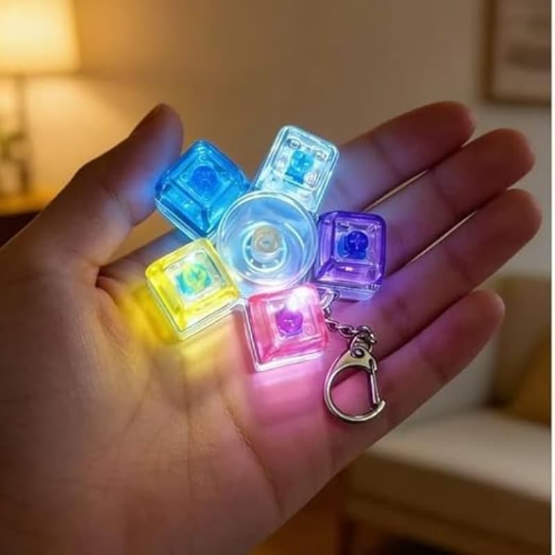 TTT Mekanik Switch Klavye Stres Çarkı - Renkli Tuşlu Fidget Oyuncak