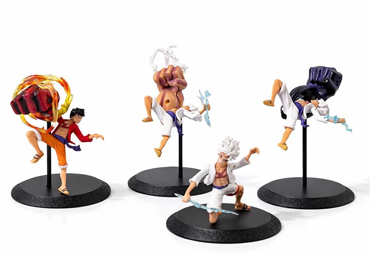 TTT Anime One Piece Luffy Figürü 4'lü Set