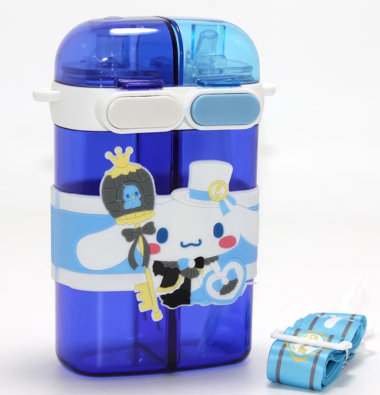 TTT Cinnamoroll Figürlü Çift Bölmeli Pipetli Suluk