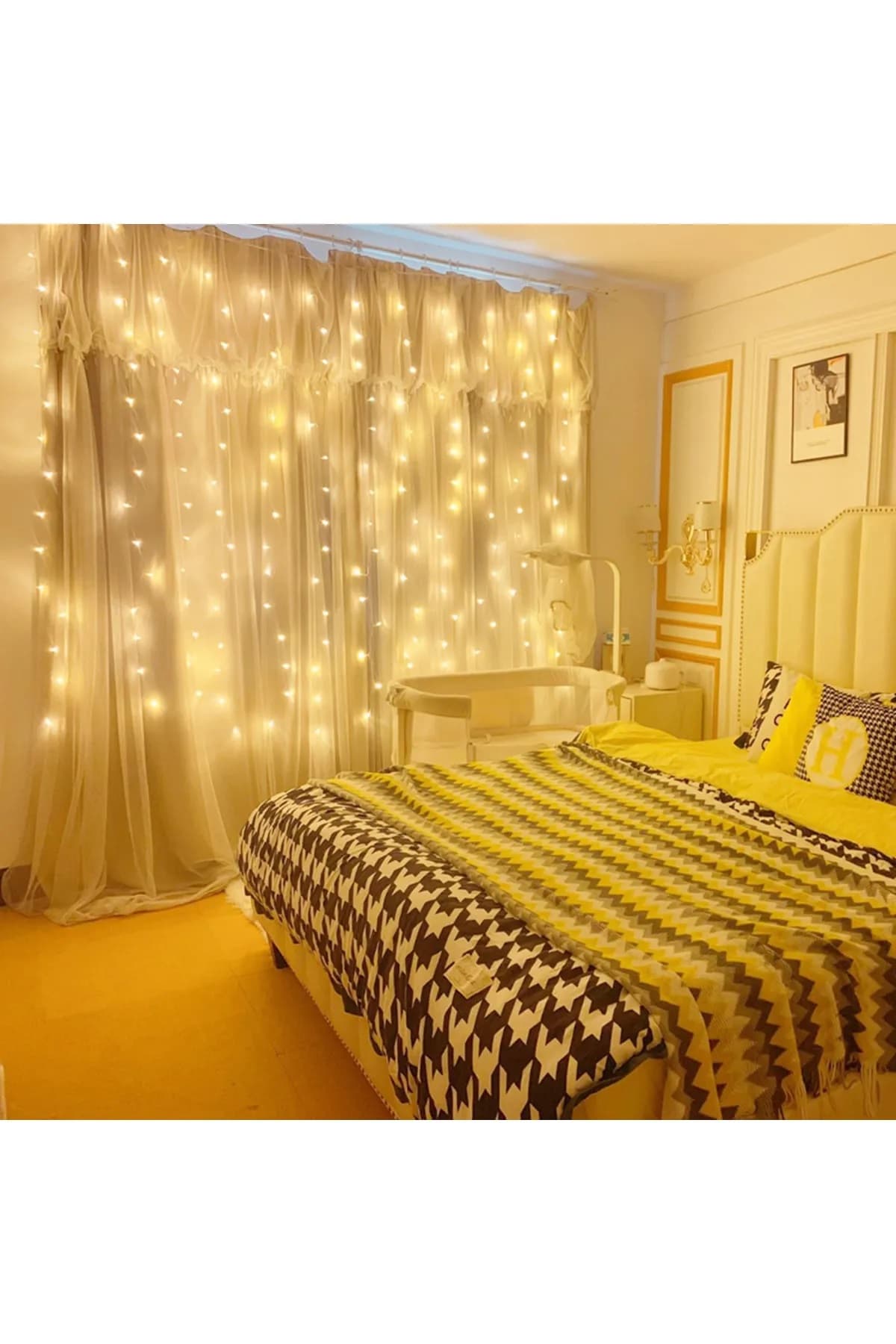 TTT Fonksiyonlu Peri Perde Led Uzaktan Kumandalı Günışığı Perde Peri