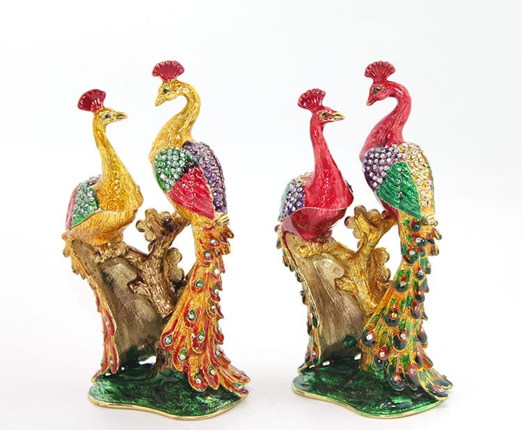 TTT Swarovski Taşlı Tavuskuşu Figürü