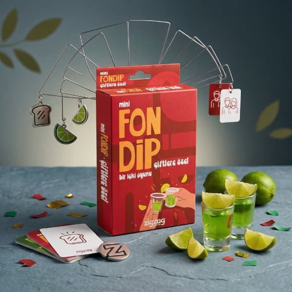 TTT Mini Fondip Çiftlere Özel Eğlenceli Kart Oyunu