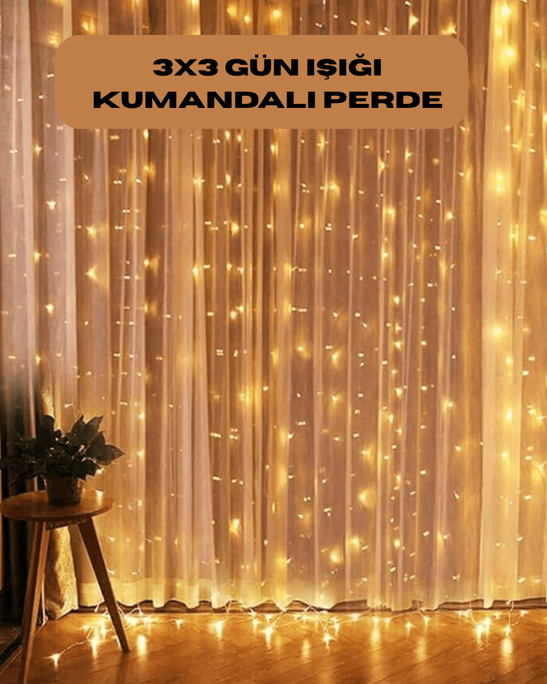 Fonksiyonlu Uzaktan Kumandalı Günışığı Perde Peri Led