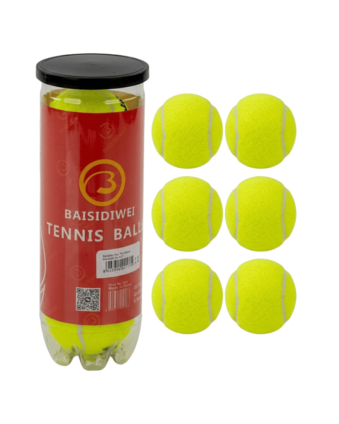Tenis Topu 6’lı Set Antrenman ve Maç İçin Dayanıklı