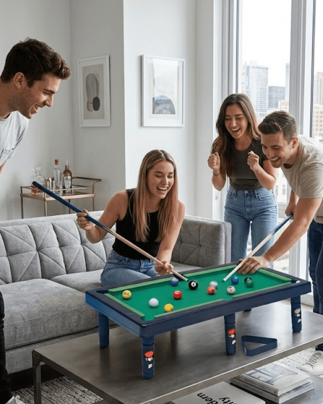 Masaüstü Bilardo Seti 5 Yaş Üzeri Çocuklar İçin Eğitici