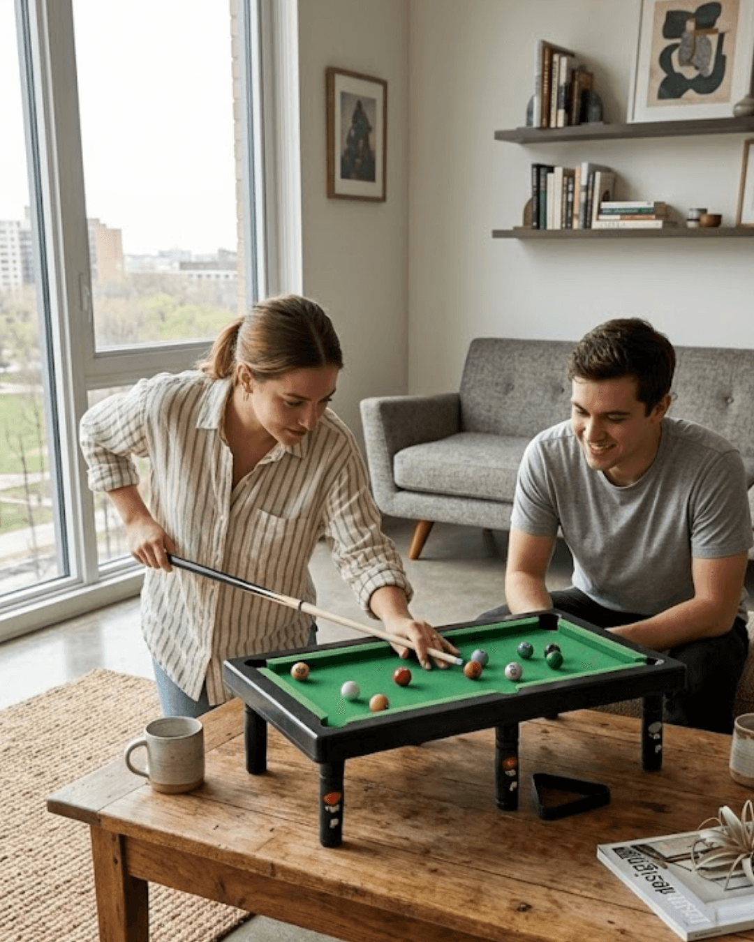 Mini Bilardo Masası Oyuncak Seti Çocuklar İçin