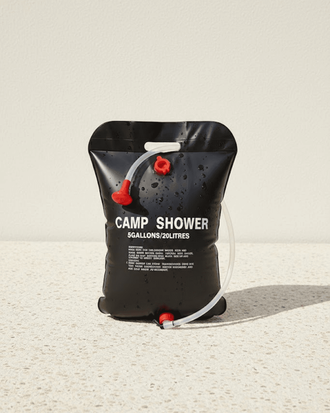 Solar Kamp Duşu 20 Litre Taşınabilir Şeffaf Su Seviyeli