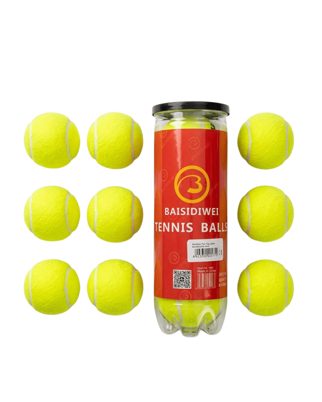 Tenis Topu 9’lu Set Antrenman ve Maç İçin Dayanıklı