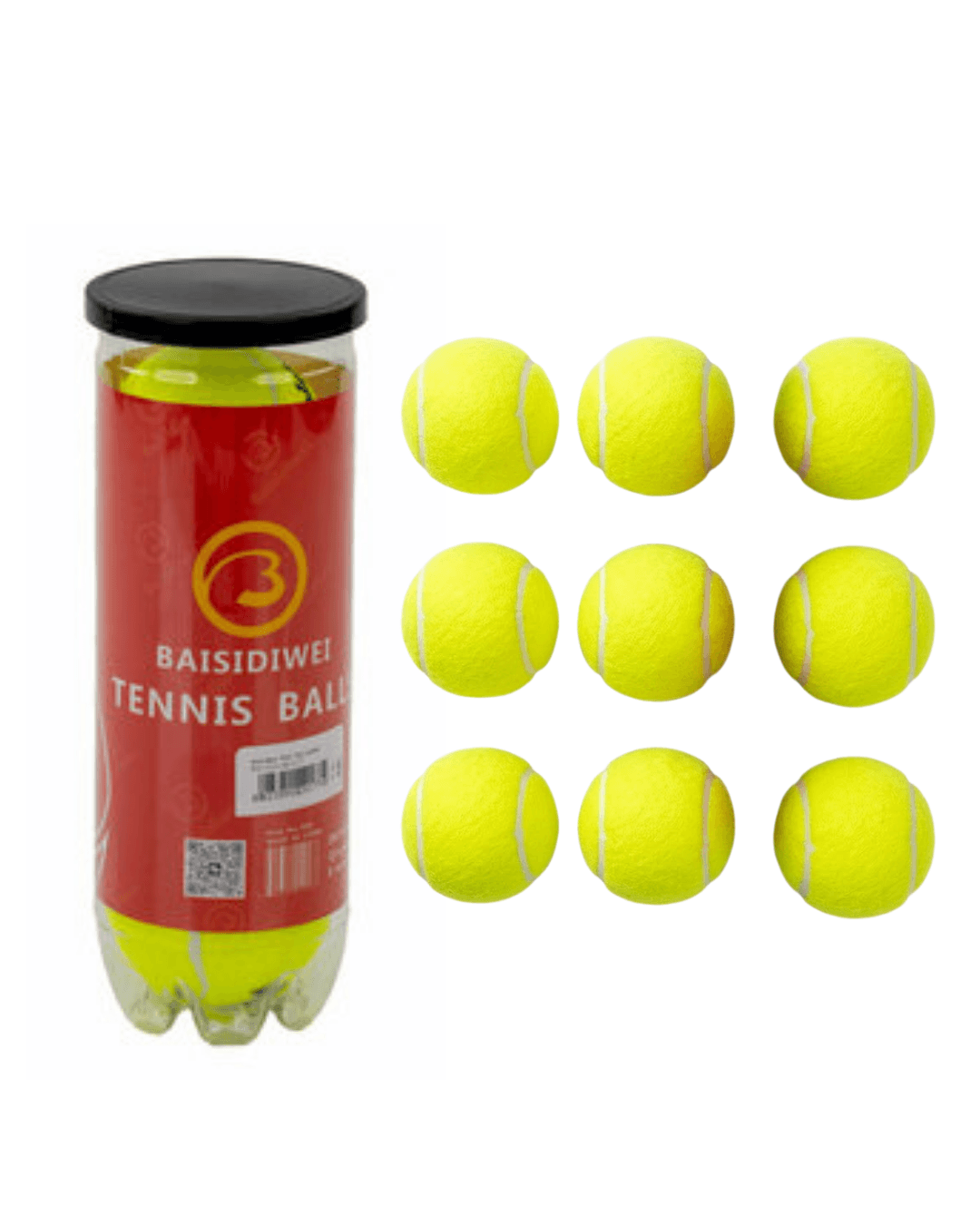 9’lu Tenis Topu Seti Profesyonel ve Amatör Kullanım