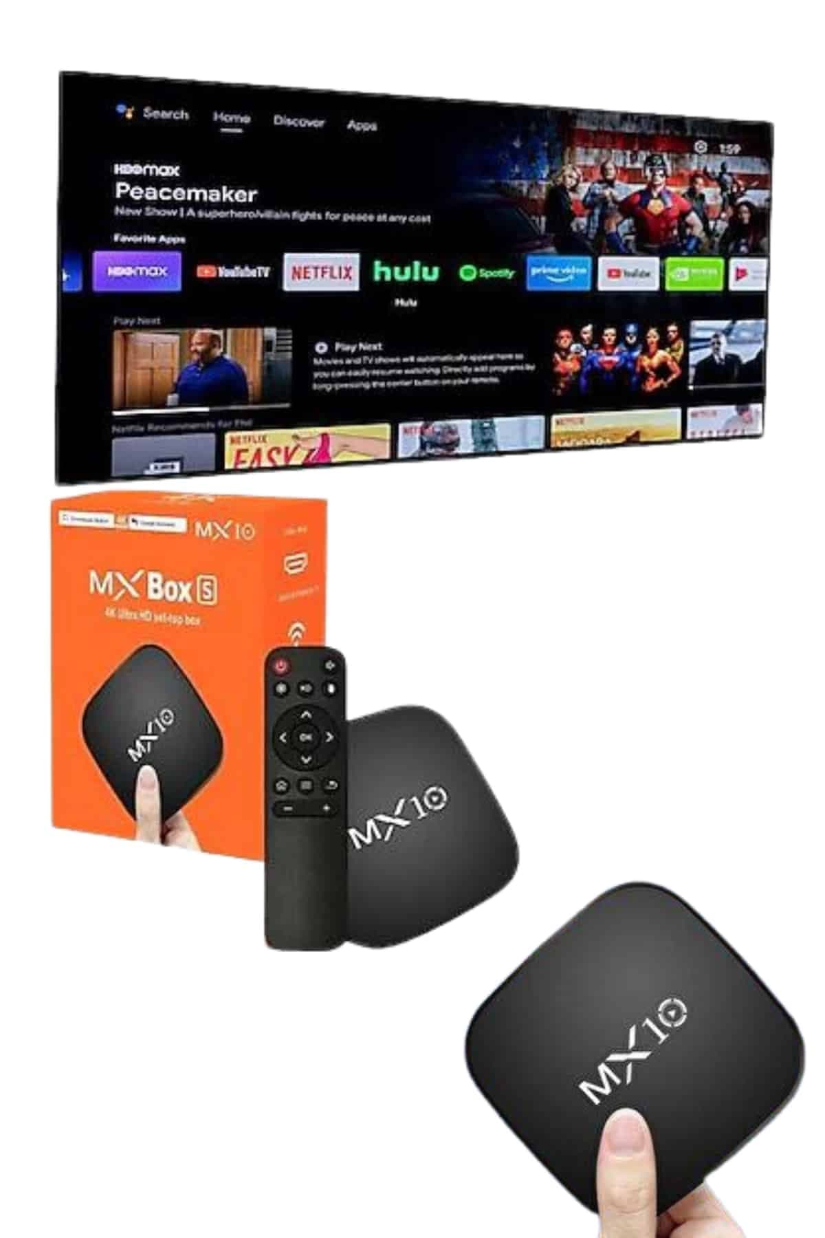 Mx Box Android Tv Media Sound Ultra HD Görüntü Kaliteli