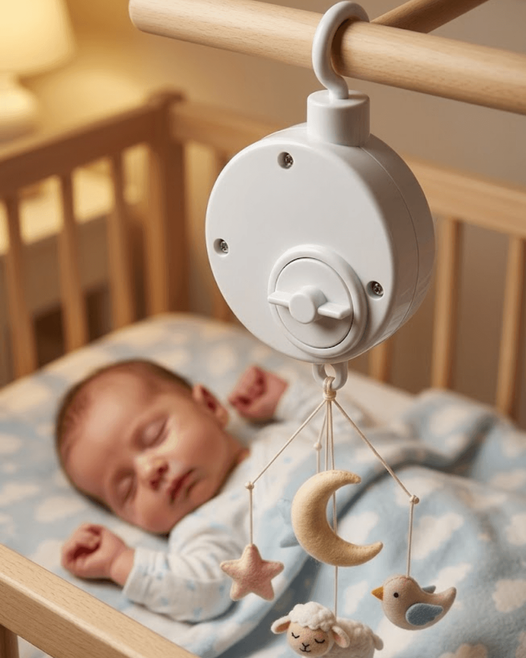 Pratik Bebek Uyutucu Müzikli Mekanik Müzik Kutusu
