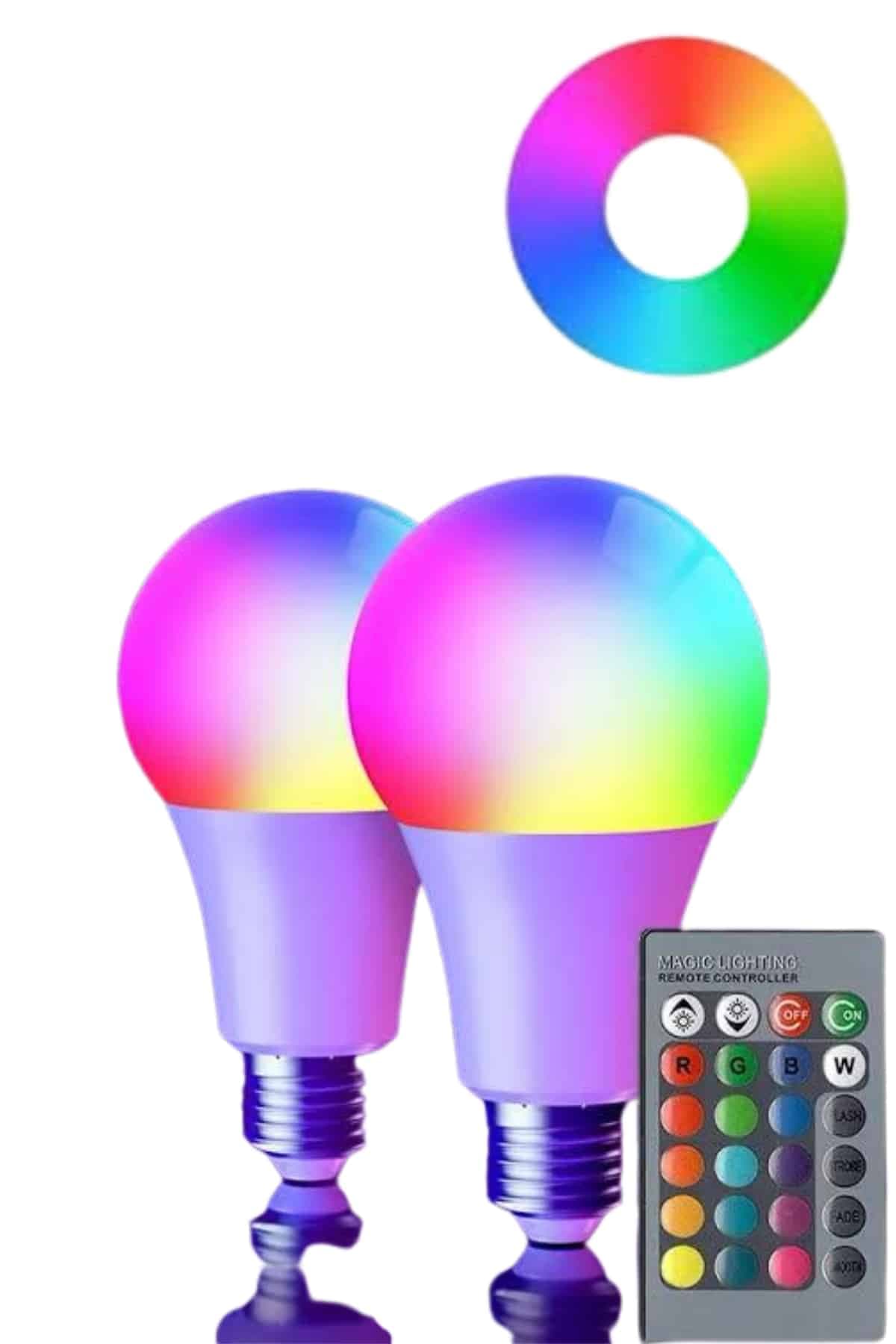 Akıllı RGB Led Ampul Led Uzaktan Kumandalı Renk