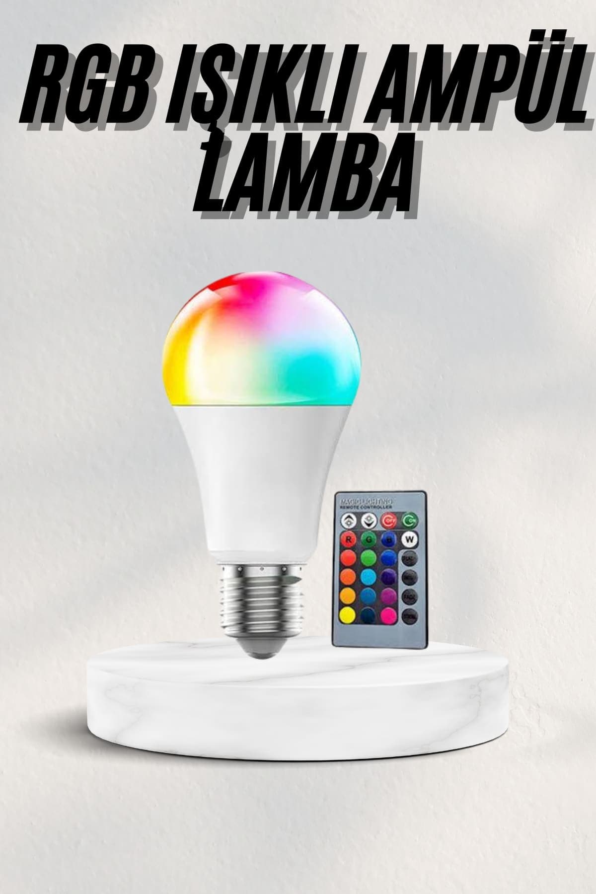 Akıllı RGB Led Ampul Led Uzaktan Kumandalı Renk