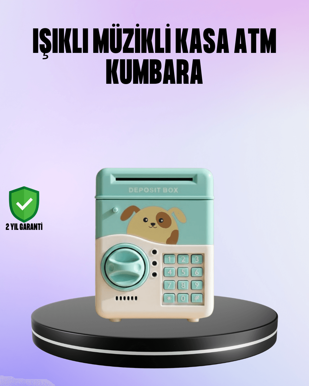 Su Yeşili Elektronik Şifreli ATM Tasarımlı Para