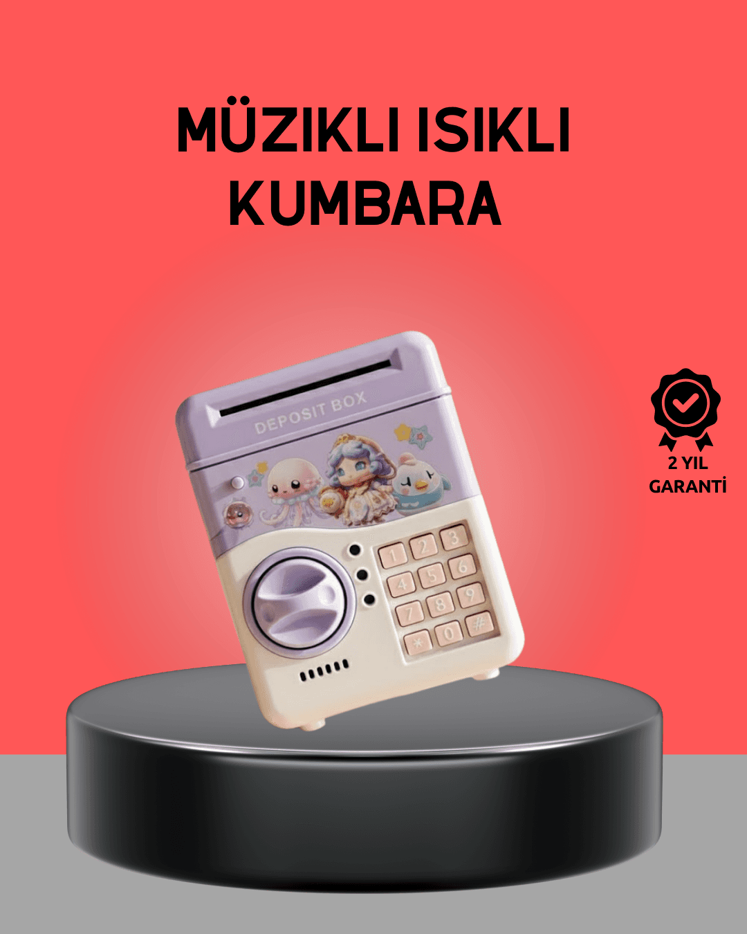 Çocuklar İçin Elektronik Şifreli Para Biriktirme