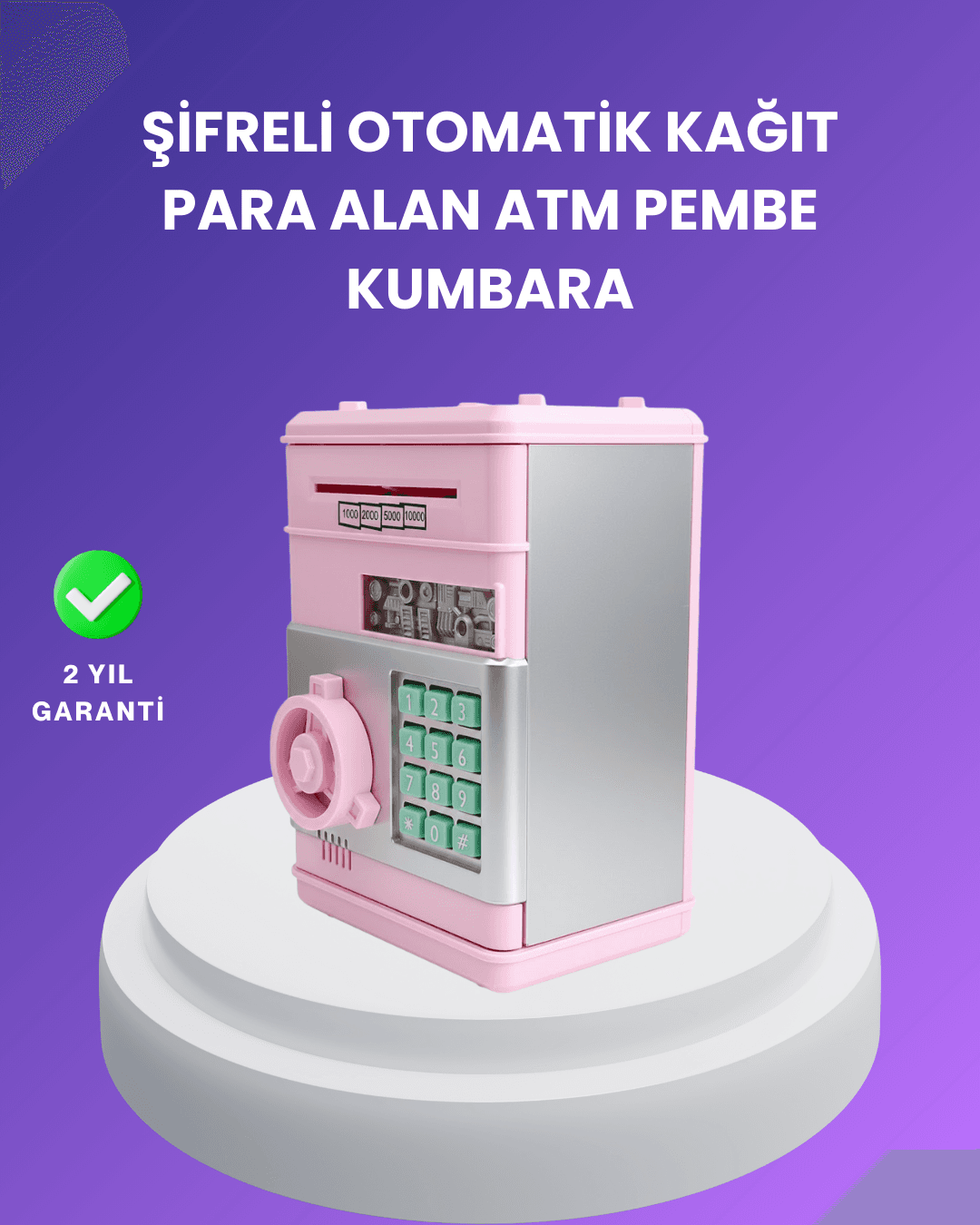 Çocuklar İçin Eğitici Elektronik Şifreli Kumbara