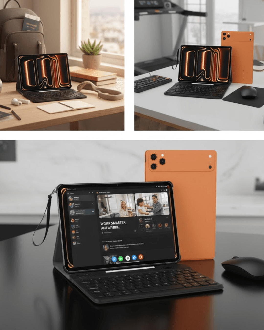 Tablet PC Klavyeli Set Geniş Ekran Yüksek Depolama ve