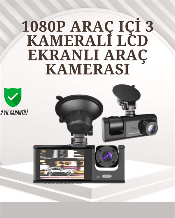 Ön Arka ve İç Kamera Sistemli DVR