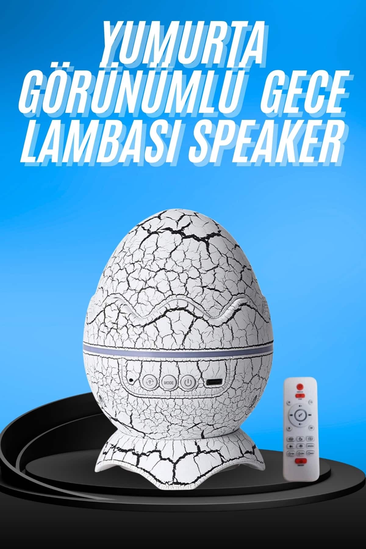 Gece Lambası Yumurta Işık Speaker Yeni Nesil Dinozor