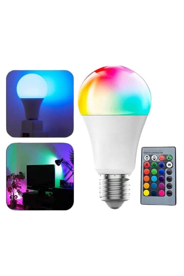 Akıllı RGB Led Ampul Led Uzaktan Kumandalı Renk