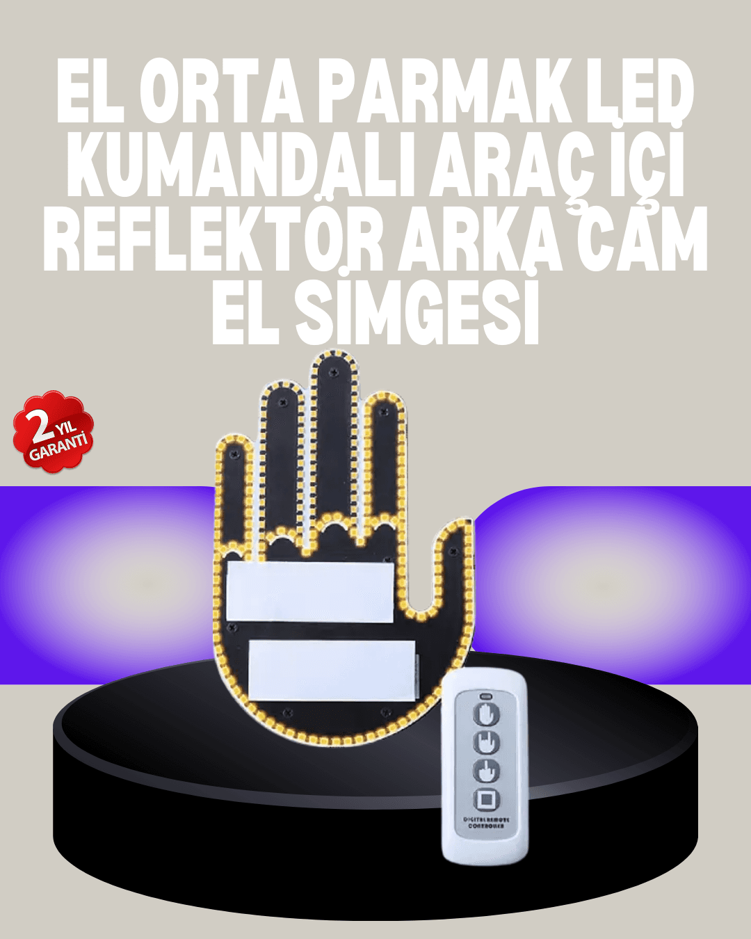 A Kalite Uzaktan Kumandalı LED Park Uyarı Işığı El