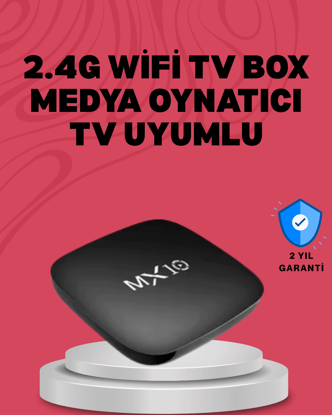 UHD Android Medya Oynatıcı 8 GB Hafıza 2 GB RAM Wi-Fi