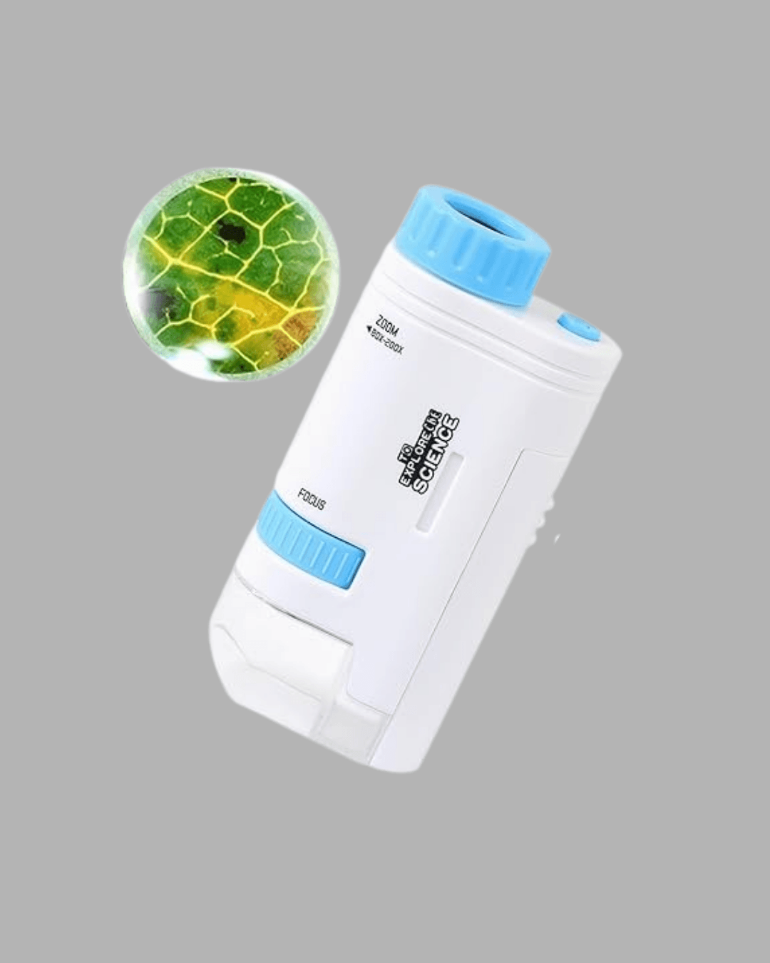Taşınabilir Eğitim Mikroskobu – LED Işıklı ve Darbeye