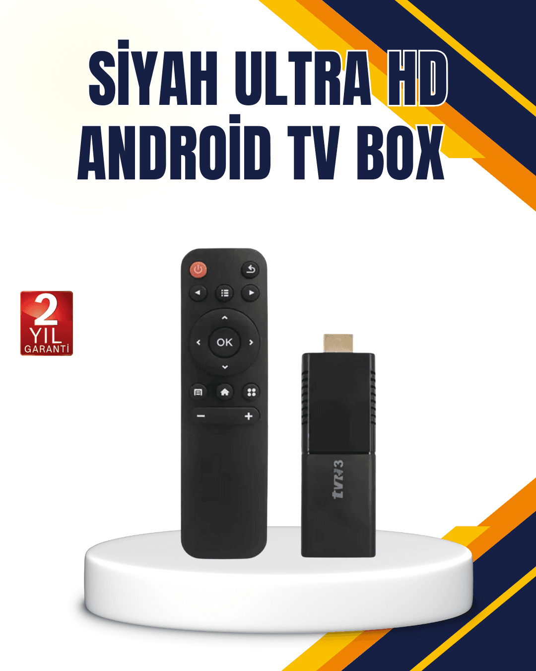 Android TV Stick Ultra HD Görüntü Destekli