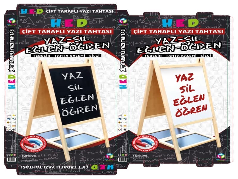 Yazı Tahtası Çift Taraflı Ayaklı Mıknatıslı Yazı
